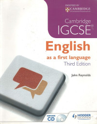 Cambridge IGCSE: English as a First Languange Third Edition + 1 CD