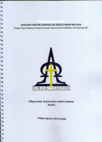 Analisis Faktor Geopolitik Kesultanan Malaka