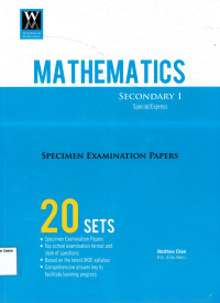 Mathematics Secondary 1 Specimen Examination Papers