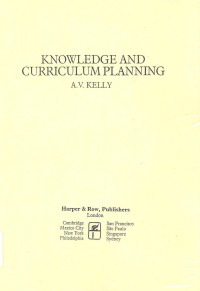 Knowledge and Curriculum Planning