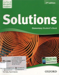 Elementary Student's Book: Solutions