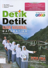 Detik-Detik UN Matematika TP 2018/2019 untuk SMA/MA Peminatan IPA