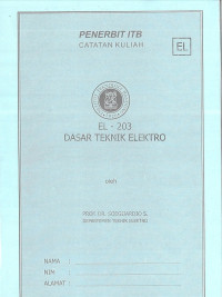 EL-203 Dasar Teknik Elektro