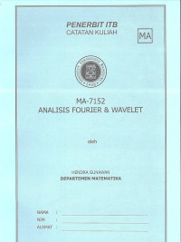 MA-7152 Analisis Faourier & Wavelet