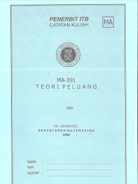 MA-391 Teori Peluang