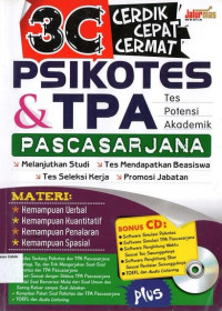 3C Cerdik Cepat Cermat: Psikotes & TPA Pascasarjana