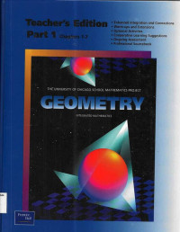 Geometry Teacher's Edition Part 1 Chapters 1-7: Integrated Mathematics