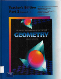 Geometry Teacher's Edition Part 2 Chapters 8-14: Integrated Mathematics