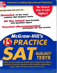 15 Practice SAT Subject Test: McGraw-Hill's