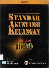 Buku Satu Standar Akuntansi Keuangan Per 1 Juni 1999