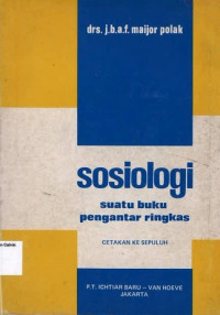 Sosiologi: Suatu Buku Pengantar Ringkas