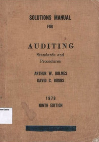 Solution Manual for Auditing Standards and Procedures