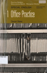 Book 1 Office Practice Secretarial Duties: Special English