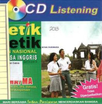 CD Listening Detik-Detik Ujian Nasional Bahasa Inggris TP 2012/2013 SMA