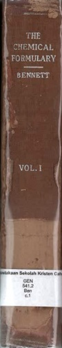 Chemical Formulary, The: Volume I