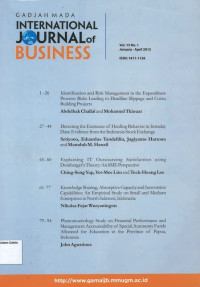Gadjah Mada International Journal of Business: Vol. 15 No. 1: January - April 2013