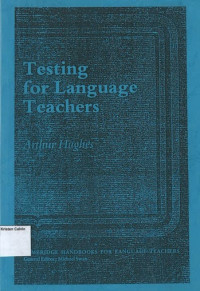 Testing for Language Teachers