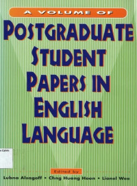 Volume of Postgraduate Student Papers in English Language, A