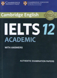 Image of IELTS 12 Academic with Answers