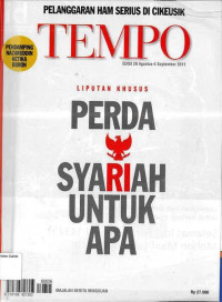 Tempo 29 Agustus-4 September 2011